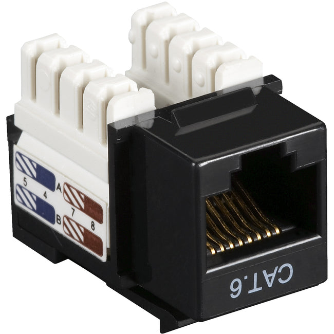 Black Box CAT6 Value Line Keystone Jack, Black, 25-Pack - American Tech Depot