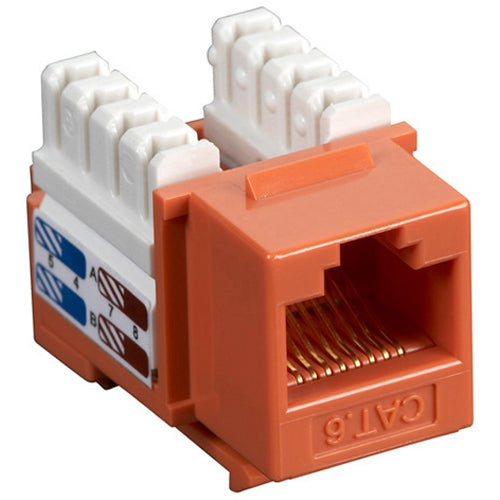 Black Box CAT6 Value Line Keystone Jack, Orange - American Tech Depot