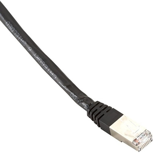 Black Box Cat6 400-MHz, Shielded, Solid Backbone Cable (FTP), Plenum, Black, 1-ft. (0.3-m) - American Tech Depot
