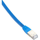 Black Box Cat6 400-MHz, Shielded, Solid Backbone Cable (FTP), Plenum, Blue, 7-ft. (2.1-m) - American Tech Depot