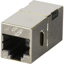 Black Box Cat.6 Shielded Straight-Pin Coupler - Metal - American Tech Depot
