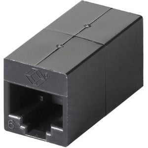 Black Box CAT6 Coupler - Unshielded, Straight-Pin, Black - American Tech Depot