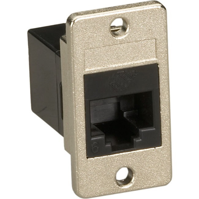 Black Box Panel Mount CAT6 Unshielded Coupler - Black - American Tech Depot