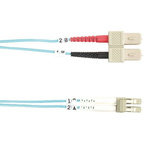 Black Box 10-GbE 50-Micron Multimode Value Line Patch Cable, SC-LC, 10-m (32.8-ft.) - American Tech Depot