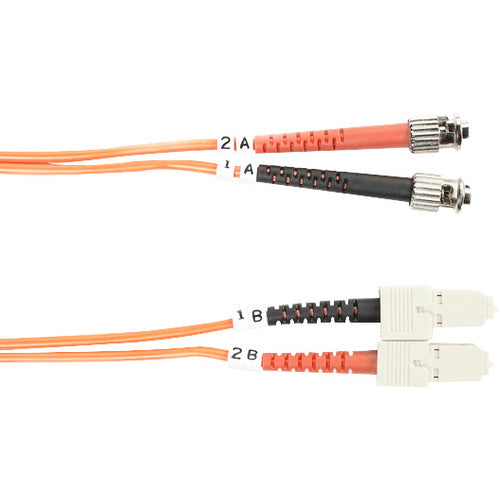 Black Box 50-Micron Multimode Fiber Optic Value Patch Cable, Duplex, Zipcord - American Tech Depot