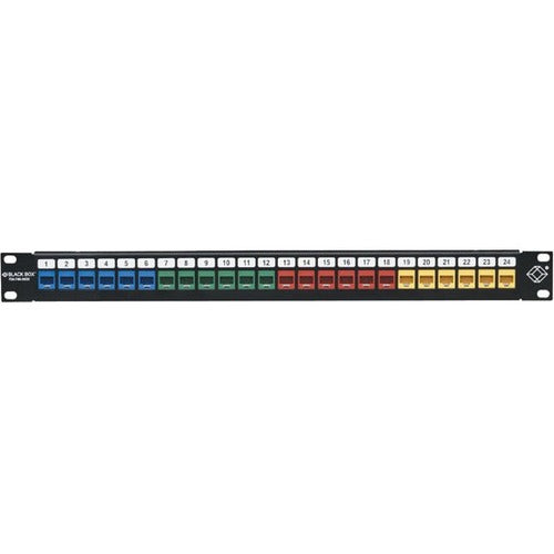 Black Box Multimedia Patch Panel - 1U, 24-Port