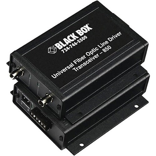 Black Box Async RS232-RS422-RS485 Extender Fiber Terminal Block - ST Single-Mode