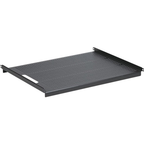 Black Box 19" IT Rack Vented Shelf - 1U, Fixed, 24.3"D, 4-Point Mount