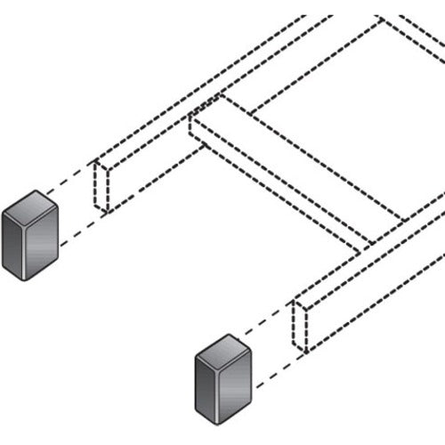 Black Box Ladder Rack End Cap Kit - (2) Caps