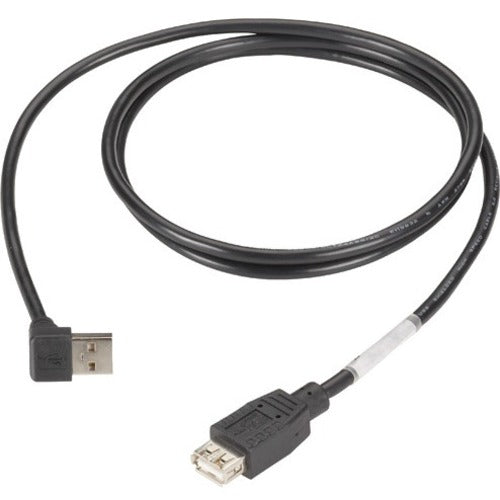 Black Box USB 2.0 Cable - Type A Male (Right Angle) to Type A Female, 4-ft. (1.2-m) - American Tech Depot