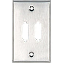 Black Box Wallplate - DB15, Single-Gang