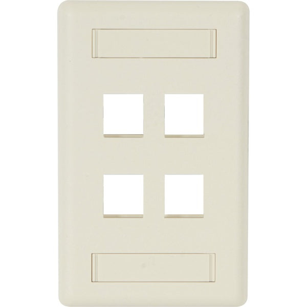 Black Box GigaStation2 4 Socket Network Faceplate