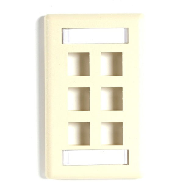 Black Box GigaStation2 6 Socket Network Faceplate