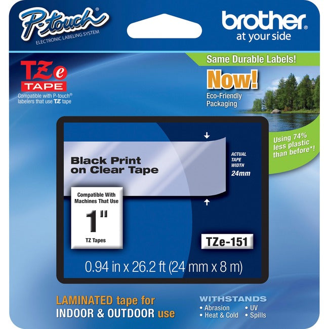 Brother P-touch TZe 1" Laminated Tape Cartridge - American Tech Depot