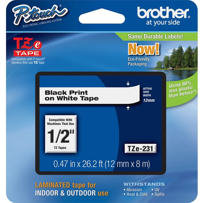 Brother P-touch TZe Laminated Tape Cartridges - American Tech Depot