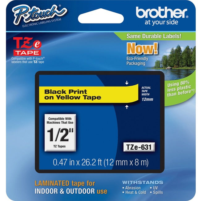 Brother P-touch TZe Laminated Tape Cartridges - American Tech Depot