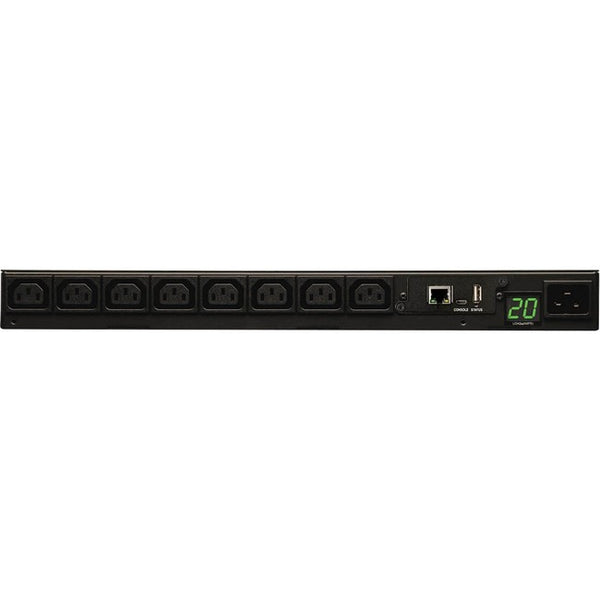Tripp Lite PDU Monitored 208V-240V 20A C13 8 Outlet L6-20P Horizontal 1URM TAA - American Tech Depot