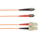 Black Box 1-m, ST-SC, 62.5-Micron, Multimode, PVC, Orange Fiber Optic Cable - American Tech Depot