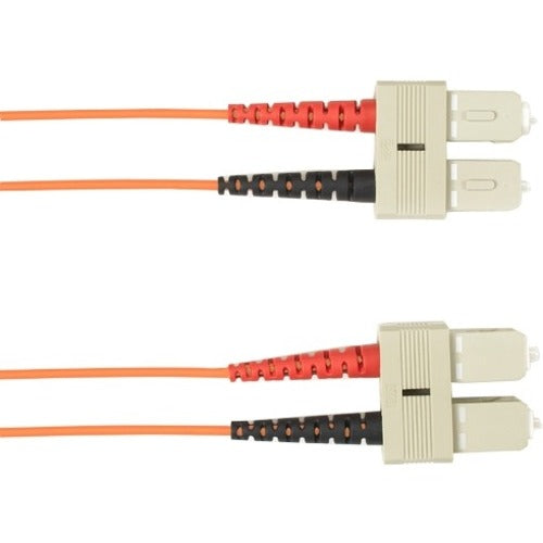 Black Box 2-m, SC-SC, 62.5-Micron, Multimode, PVC, Orange Fiber Optic Cable - American Tech Depot