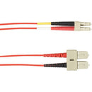 Black Box 5-m, SC-LC, 62.5-Micron, Multimode, PVC, Red Fiber Optic Cable - American Tech Depot