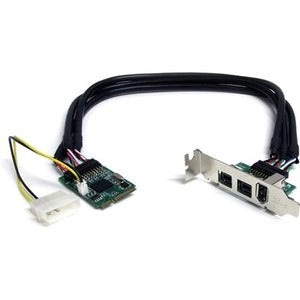 StarTech.com 3 Port 2b 1a 1394 Mini PCI Express FireWire Card Adapter - American Tech Depot