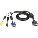Black Box ServSwitch Secure KVM Switch Cable, VGA, USB, CAC USB to HD26 - American Tech Depot