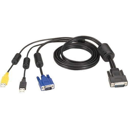 Black Box ServSwitch Secure KVM Switch Cable, VGA, USB, CAC USB to HD26 - American Tech Depot