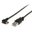 StarTech.com 3 ft Mini USB Cable - A to Right Angle Mini B - American Tech Depot