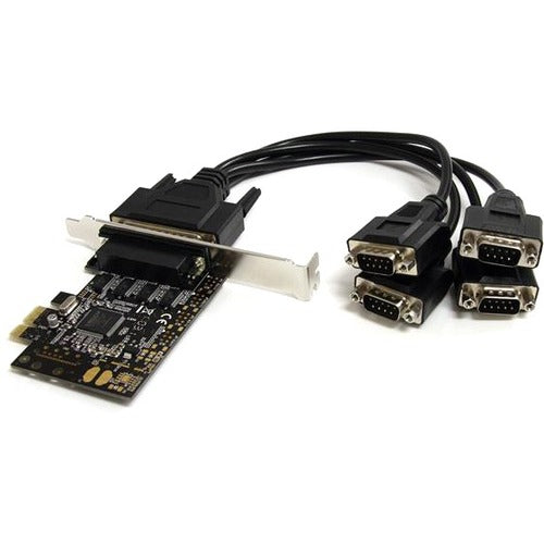 StarTech.com 4 Port PCI Express Serial Card w- Breakout Cable - American Tech Depot