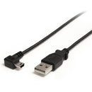 StarTech.com 6 ft Mini USB Cable - A to Right Angle Mini B - American Tech Depot
