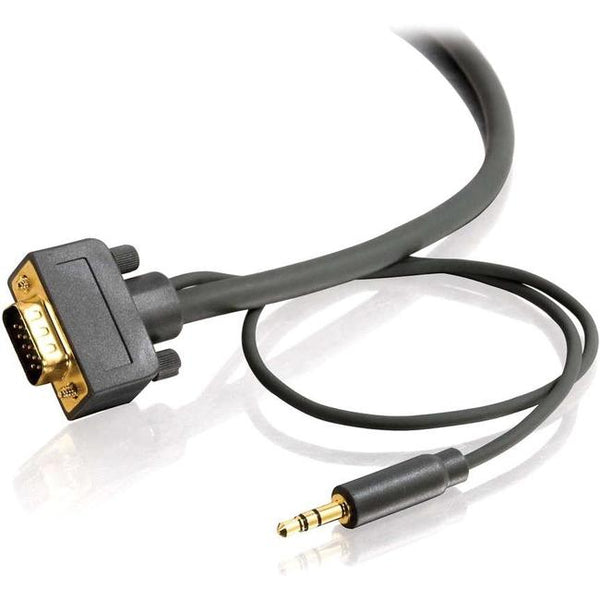 C2G 6ft Flexima VGA + 3.5mm A-V Cable M-M - In-Wall CL3-Rated - VGA Cable - American Tech Depot