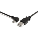 StarTech.com 3 ft Mini USB Cable - A to Left Angle Mini B - American Tech Depot