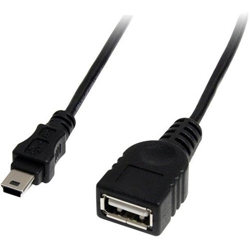 StarTech.com 1 ft Mini USB 2.0 Cable - USB A to Mini B F-M - American Tech Depot