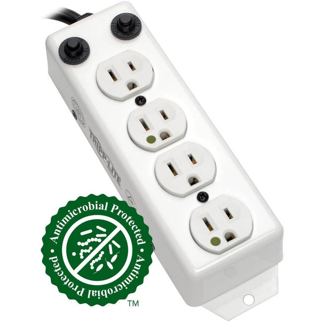 Tripp Lite Power Strip Hospital Medical 4 Outlet UL1363A 3'-10' Coiled Cord - American Tech Depot
