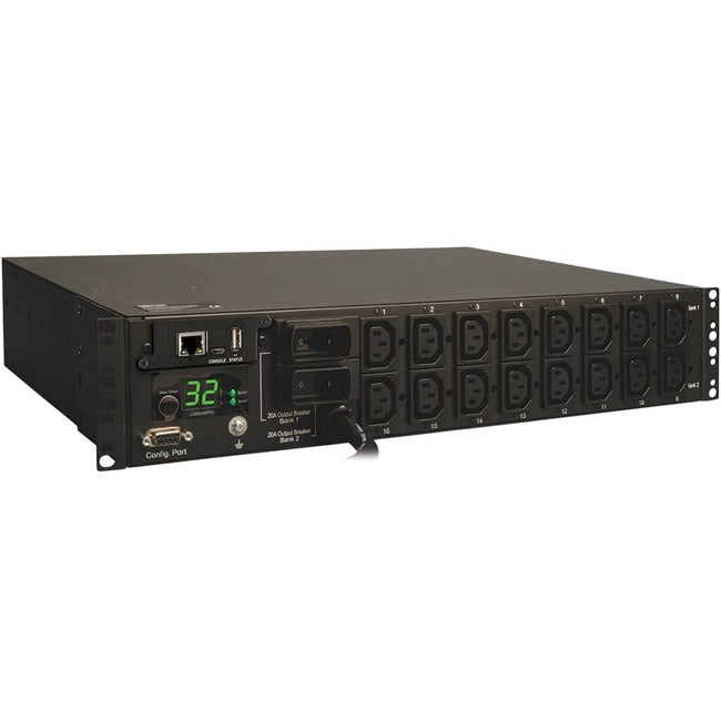 Tripp Lite PDU Switched 230V 32A 7.4kW 16 C13 Outlet IEC-309 Horizontal 2U TAA - American Tech Depot