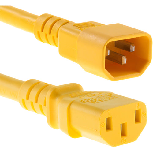 Unirise 6ft Power Cord C13-C14 Yellow