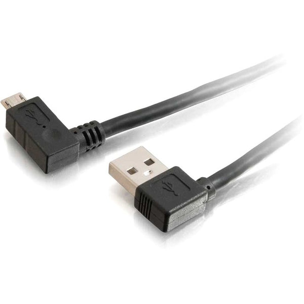 C2G 5m USB A to Micro-USB B Cable with Right Angeled Connectors-USB 2.0 16ft - American Tech Depot