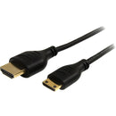 StarTech.com 6 ft Slim High Speed HDMI® Cable with Ethernet - HDMI to HDMI Mini M-M - American Tech Depot