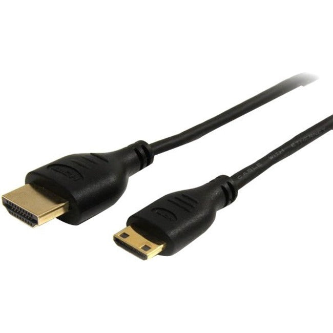 StarTech.com 3 ft Slim High Speed HDMI® Cable with Ethernet - HDMI to HDMI Mini M-M - American Tech Depot
