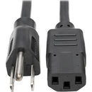 Tripp Lite 6ft Computer Power Cord Cable 5-15P to C13 10A 18AWG 6' - American Tech Depot