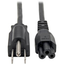 Tripp Lite 6ft Laptop - Notebook Power Cord Cable 5-15P to C5 10A 18AWG 6' - American Tech Depot