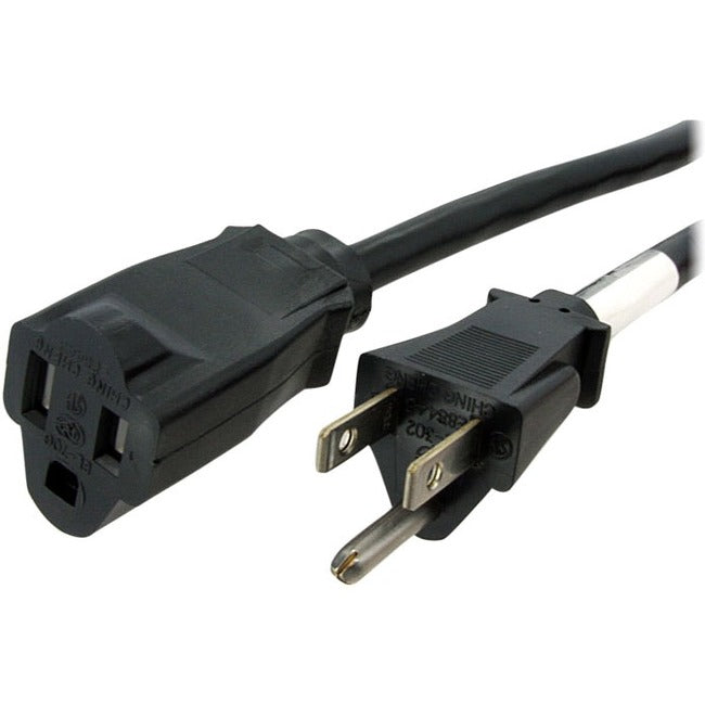 StarTech.com 15 ft Power Cord Extension - NEMA 5-15R to NEMA 5-15P