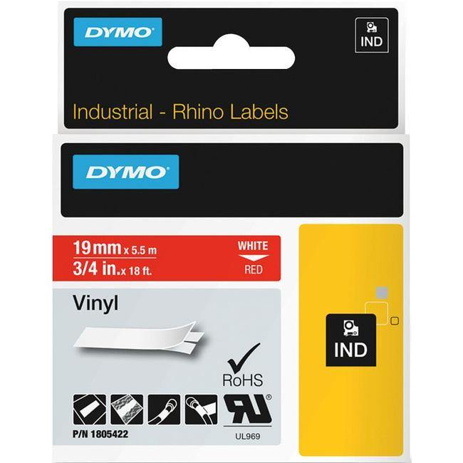Dymo Colored 3-4" Vinyl Label Tape - American Tech Depot
