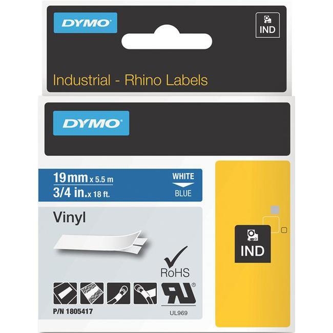 Dymo White on Blue Color Coded Label - American Tech Depot