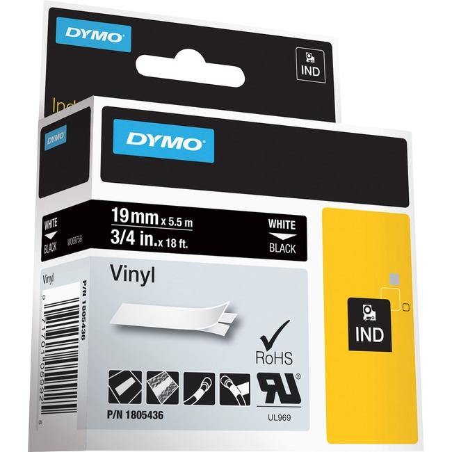 Dymo Colored 3-4" Vinyl Label Tape - American Tech Depot