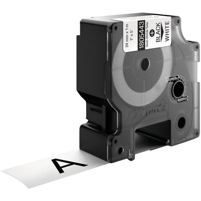 Dymo Black on White Wire and Cable Label - American Tech Depot