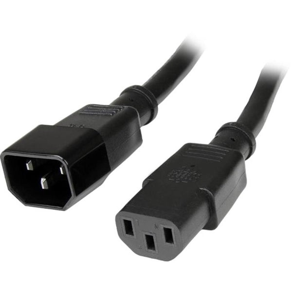 StarTech.com 10 ft 14 AWG Computer Power Cord Extension - C14 to C13