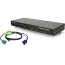 IOGEAR 8-Port USB PS-2 Combo VGA KVM Switch with USB KVM Cables