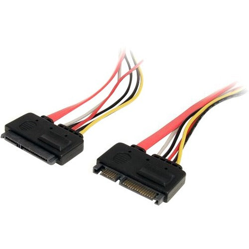 StarTech.com 12in 22 Pin SATA Power and Data Extension Cable - American Tech Depot