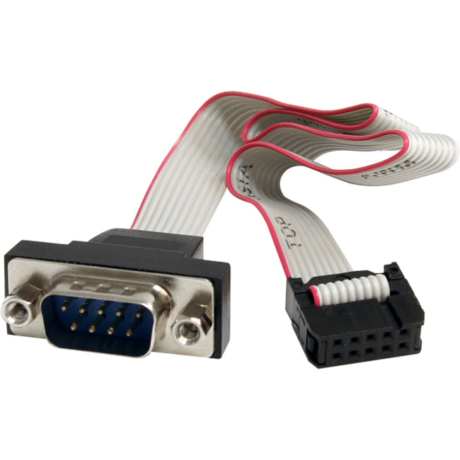 StarTech.com 16in 9 Pin Serial Male to 10 Pin Motherboard Header Panel Mount Cable - American Tech Depot
